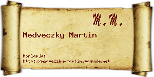 Medveczky Martin névjegykártya